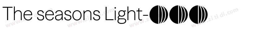 The seasons Light字体转换